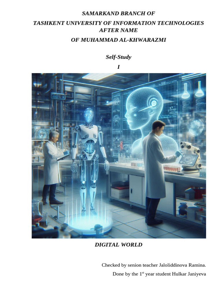 Digital World | PDF | Internet Of Things | Artificial Intelligence