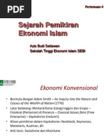 Sejarah Pemikiran Ekonomi Islam-New