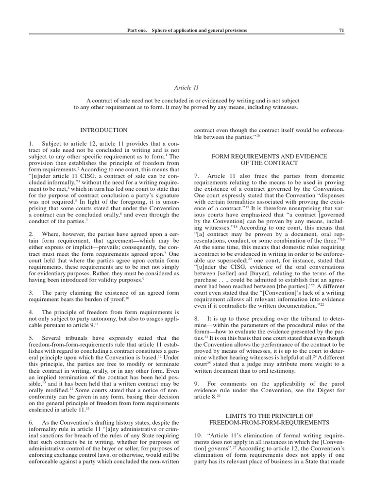 Freedom from Form Requirements in Contracts | PDF | Justice | Crime ...
