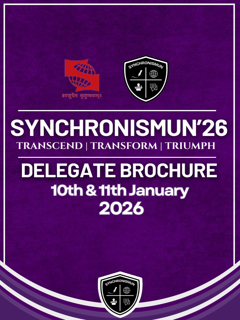 MUN Delegate Brochure | PDF | United Nations | International Relations