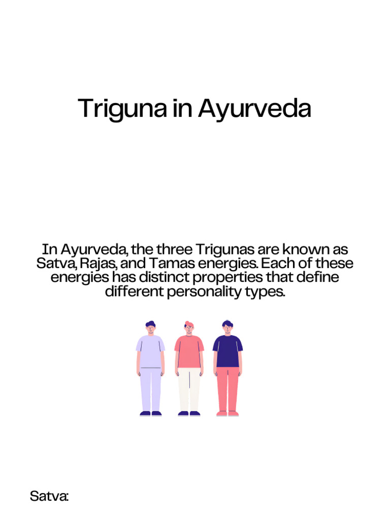Understanding Trigunas in Ayurveda | PDF