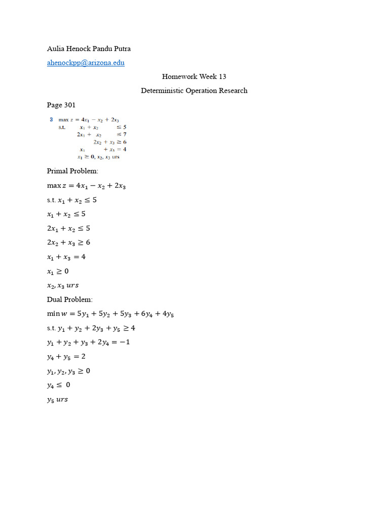 Homework Week 12 DoR | PDF