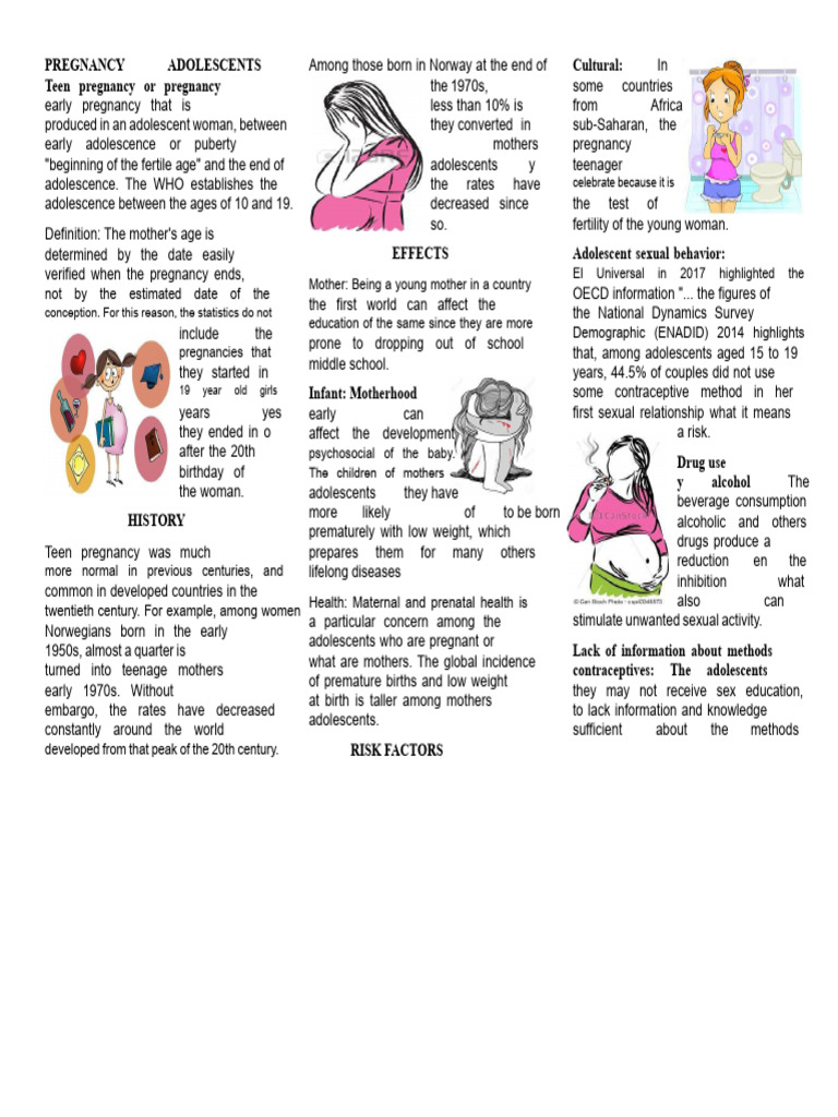 Adolescent Pregnancy or Early Pregnancy Is The Pregnancy That Occurs in ...