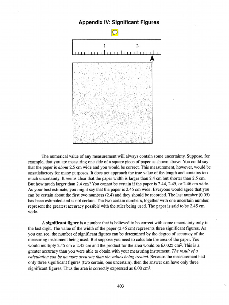 Significant Figures | PDF