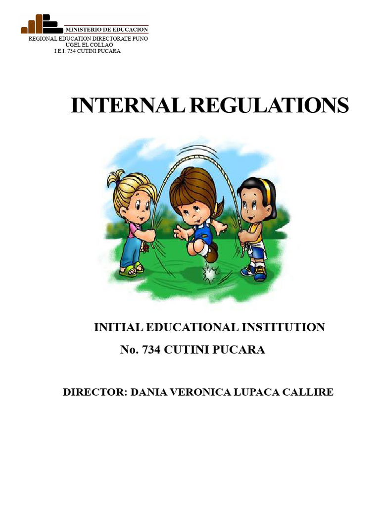 INTERNAL REGULATIONS.docx | PDF | Teachers | Birth Certificate