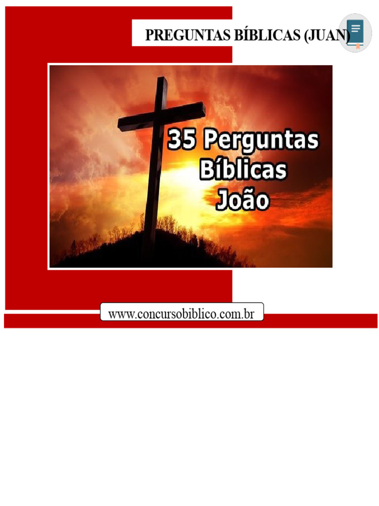 35 Preguntas Evangelio de Juan | PDF | Jesús | Juan el apóstol