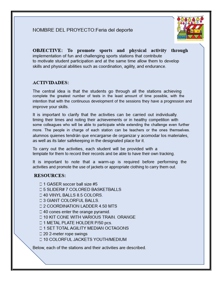 Sport Fair Project | PDF