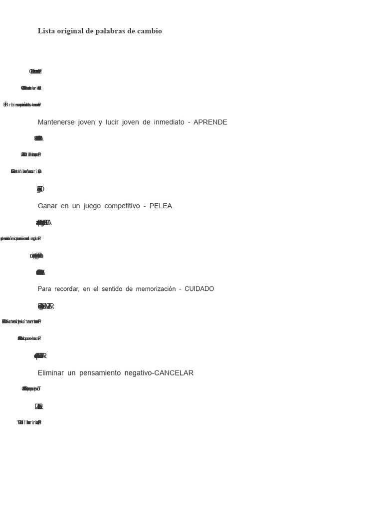 Lista Original de Switchwords 1 | PDF