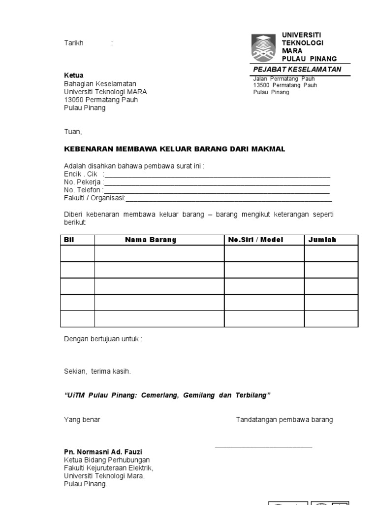 Contoh Surat Pernyataan Retur Barang Gun Contoh