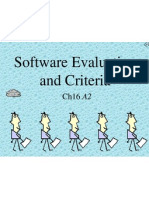 Ch16 - Software Evaluation and Criteria