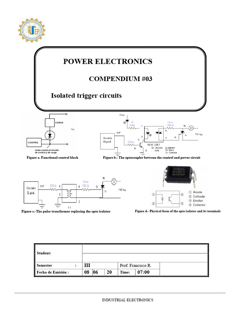 Isolated Trigger Circuits with Optocouplers | PDF | Power Electronics ...