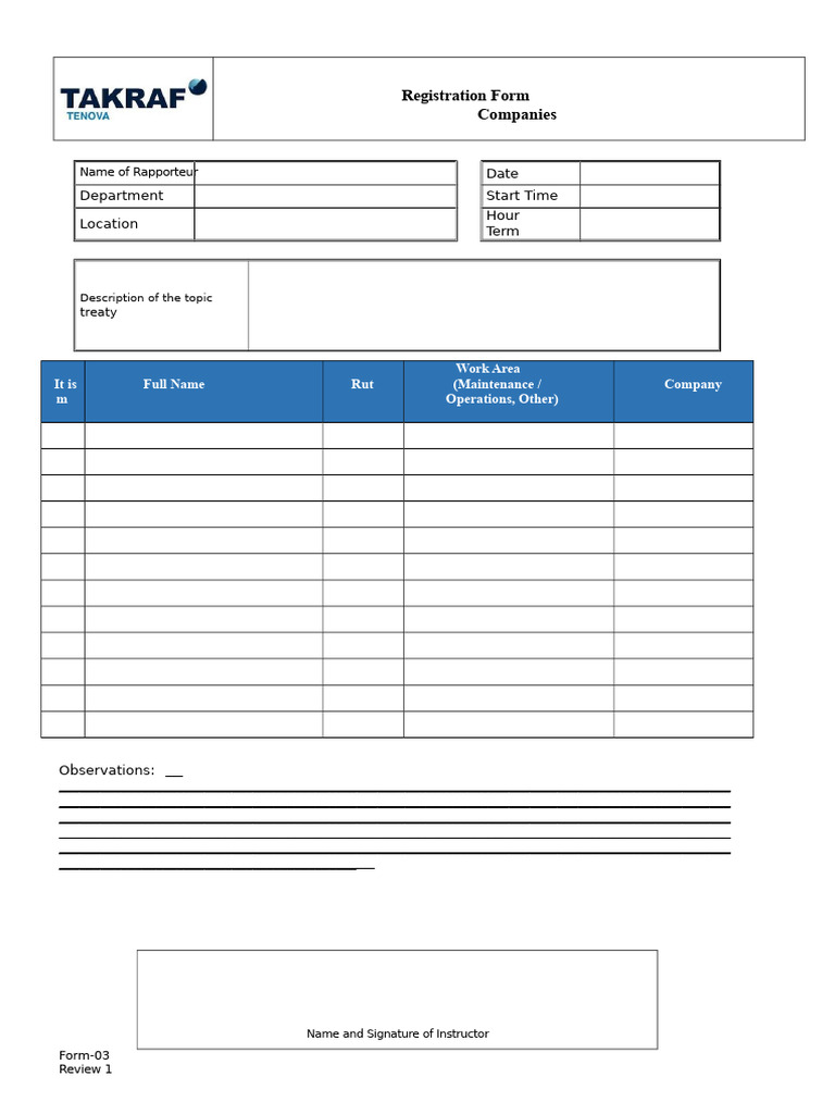 Signature Register | PDF