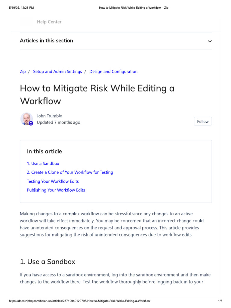 How To Mitigate Risk While Editing | PDF