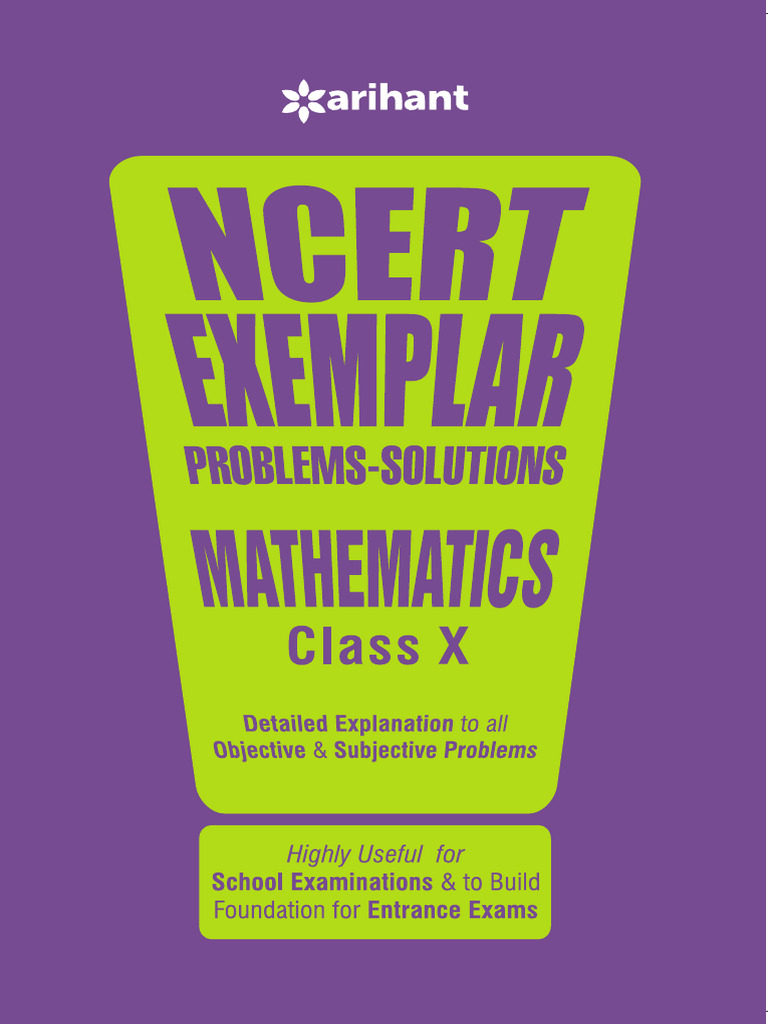 Arihant Ncert Exemplar Maths Pdf Division Mathematics Rational