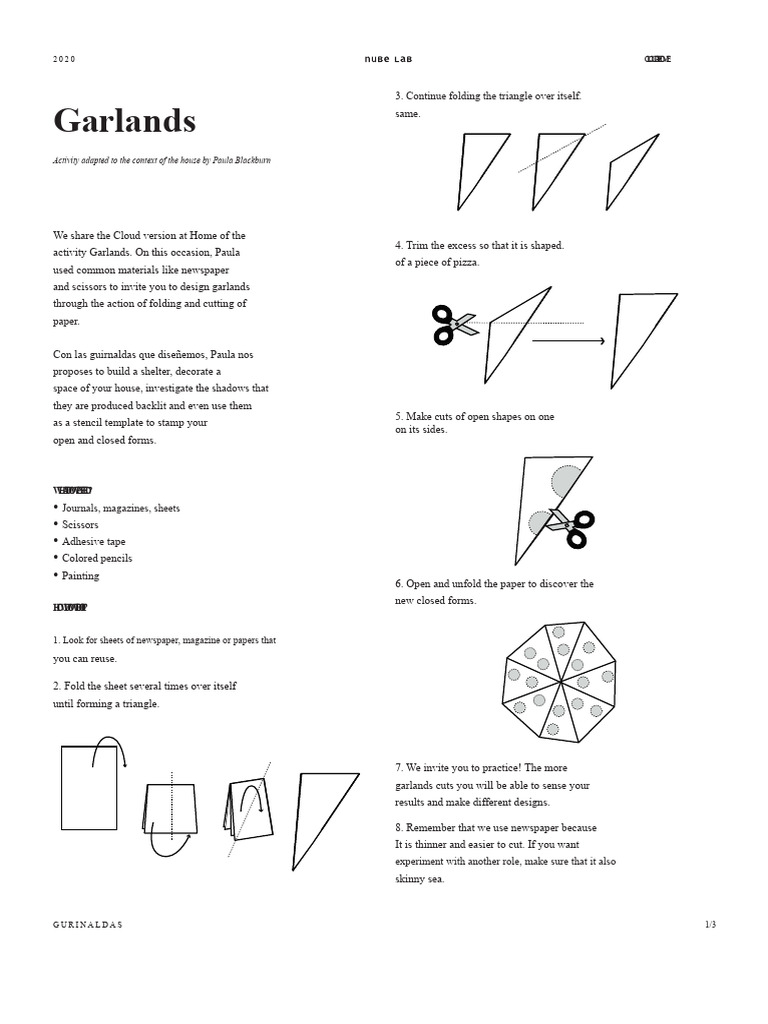 DIY Paper Garlands Activity Guide | PDF