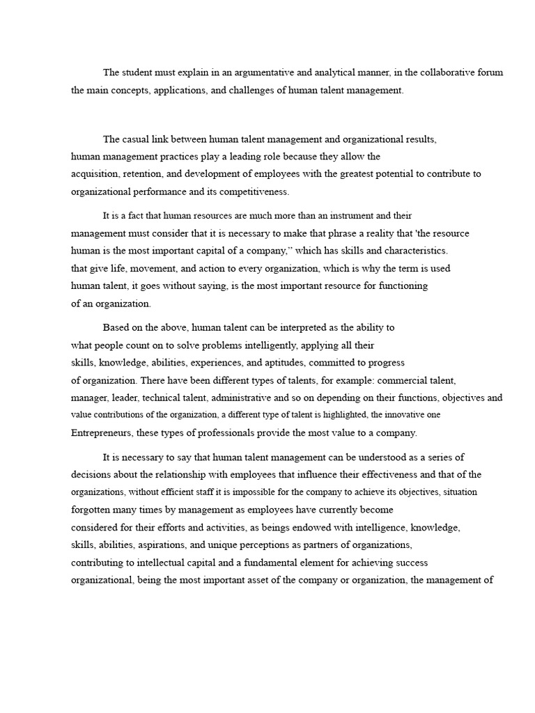 Argumentative Text | PDF | Talent Management | Employee Retention