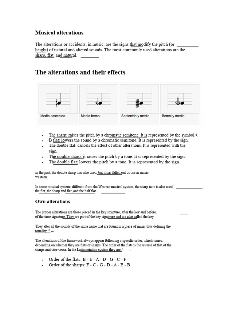 Understanding Musical Alterations | PDF | Cent (Music) | Musicology