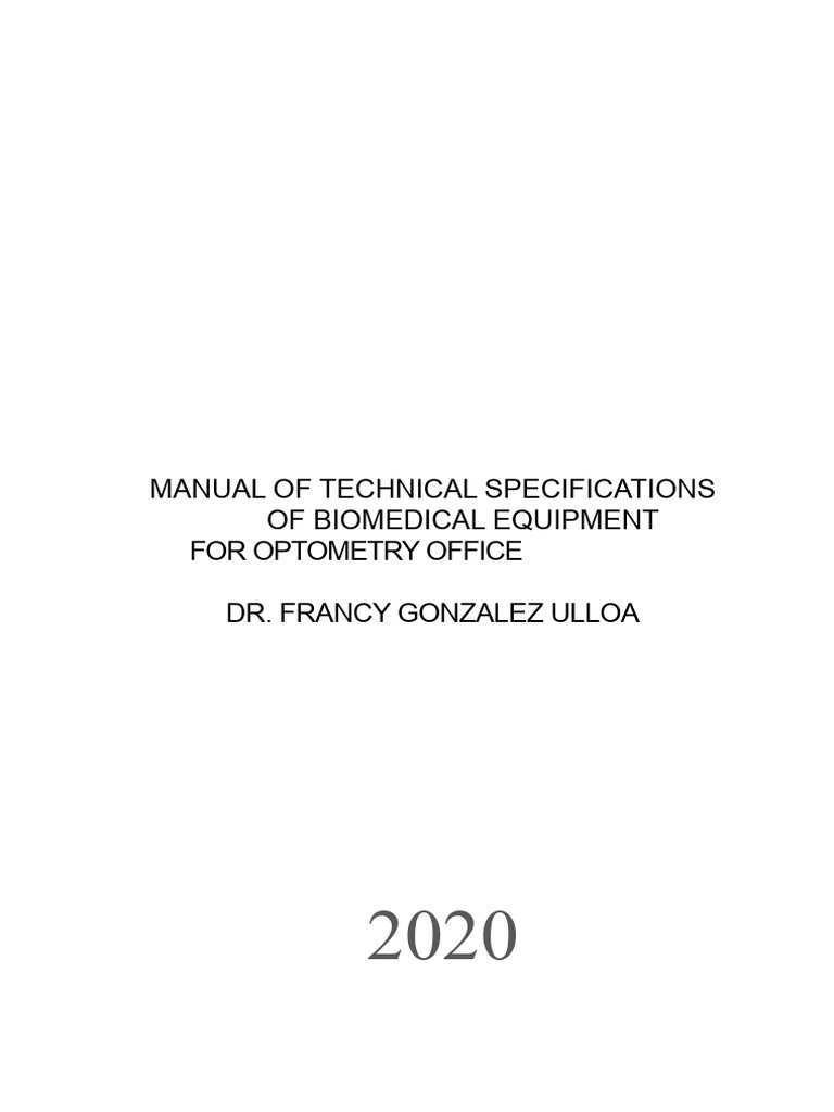 Biomedical Equipment Maintenance Manual | PDF | Medical Device ...