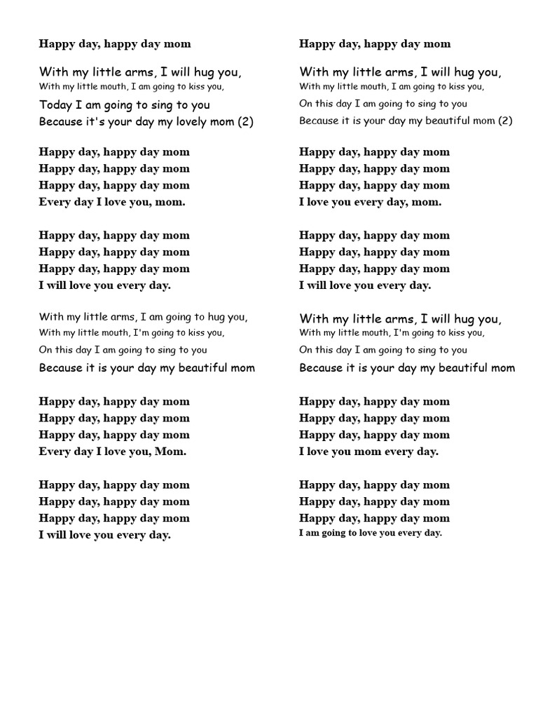 Song For May 10 | PDF