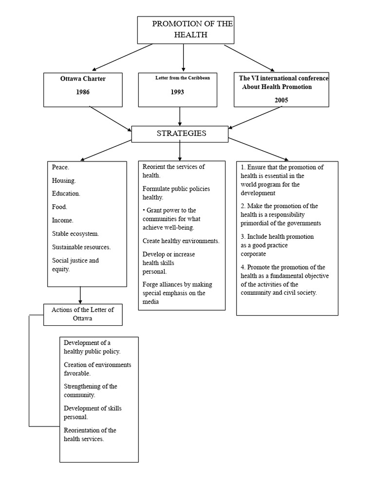 Conceptual Map of Health Promotion | PDF