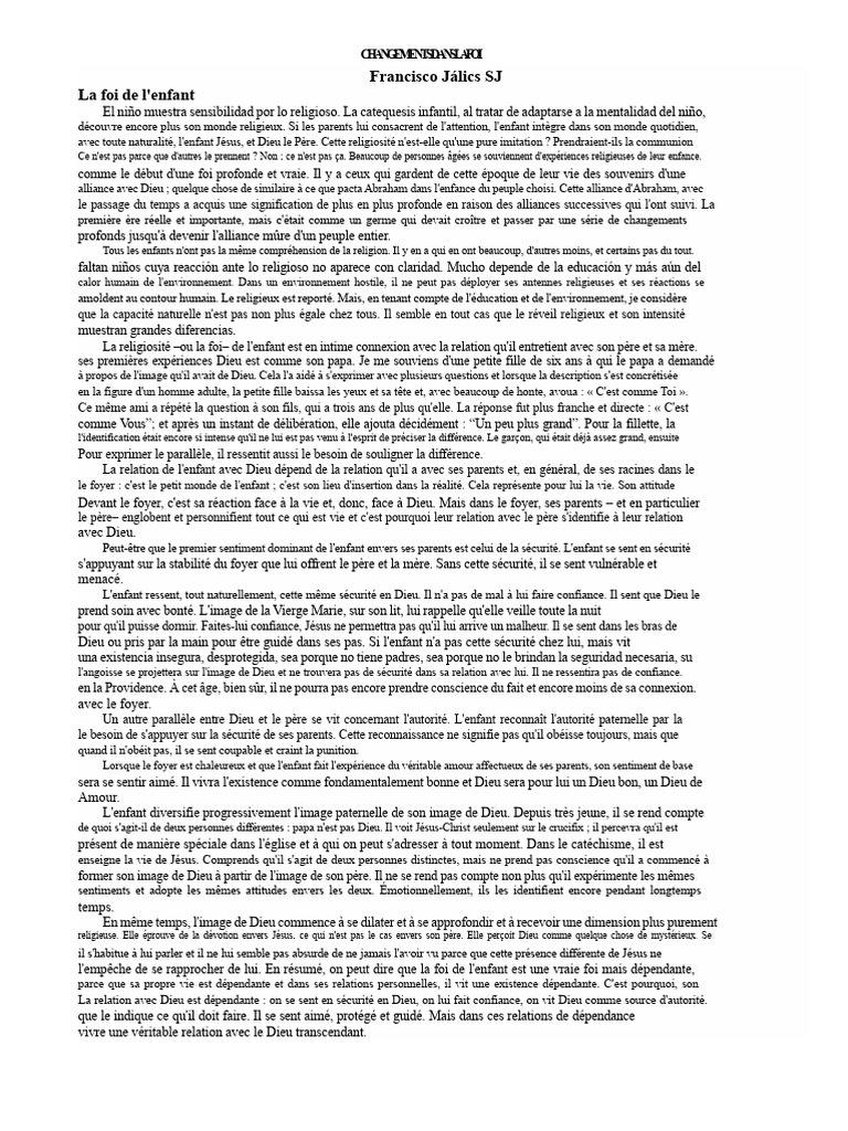 La foi de l'enfant et ses influences PDF Dieu Athéisme — free download