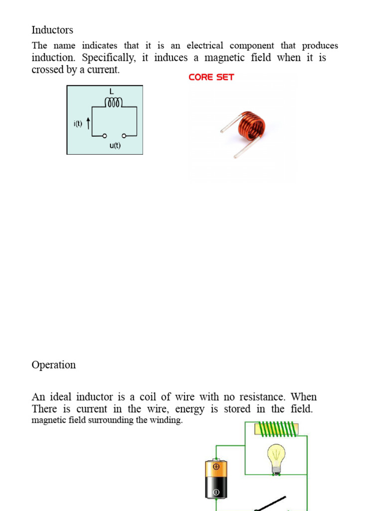 Understanding Inductors and Their Applications | PDF