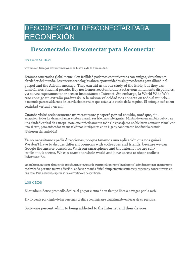 DESCONECTADO | PDF | Internet | Smartphone