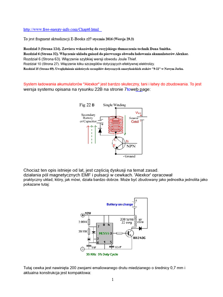 System Ładowania Akumulatorów Alexkor | PDF