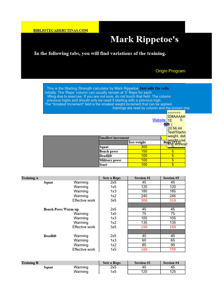 Mark Rippetoe's Starting Strength Program | PDF | Weight Training