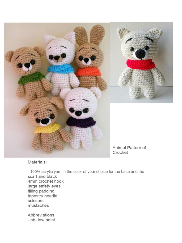 Crochet Animal Pattern | PDF