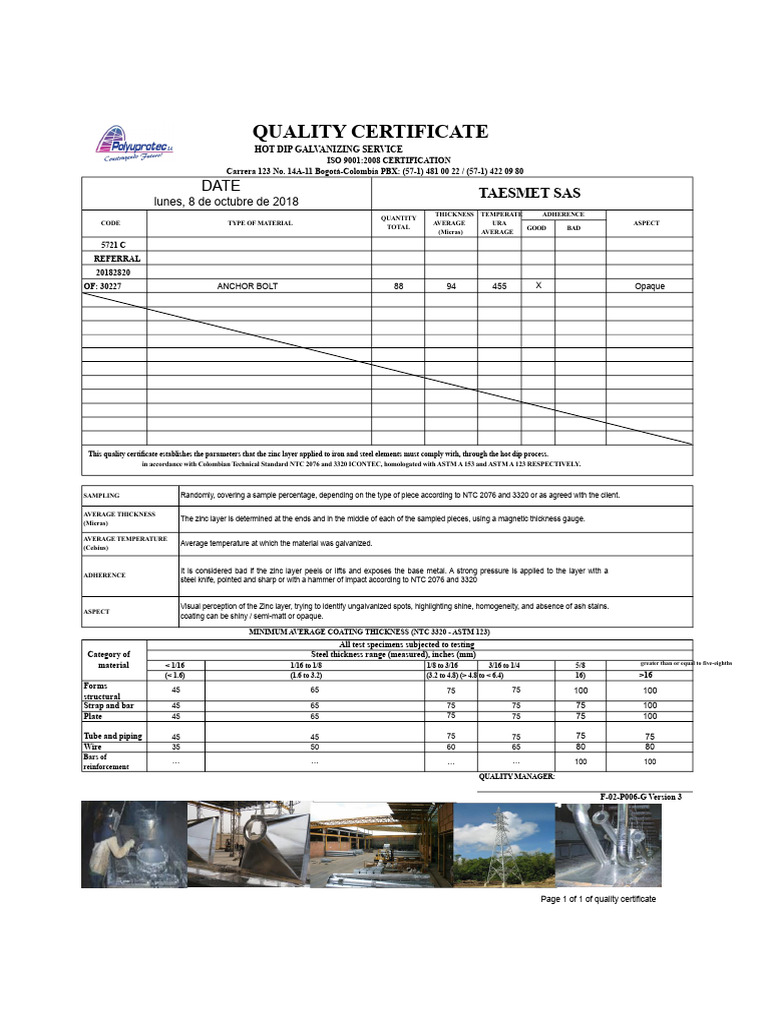 Galvanized Quality | PDF | Galvanization | Materials