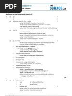 Download P1_4_generating Electricity Mark Scheme by Tim Lawrence SN95030910 doc pdf