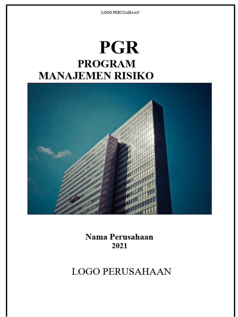 Program Manajemen Risiko Perusahaan 2021 | PDF
