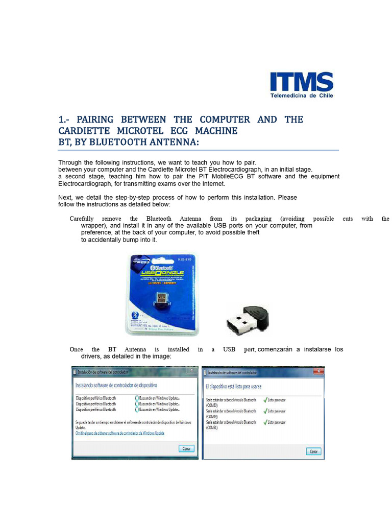 Pairing Cardiette Microtel ECG Machine | PDF | Bluetooth | Icon (Computing)