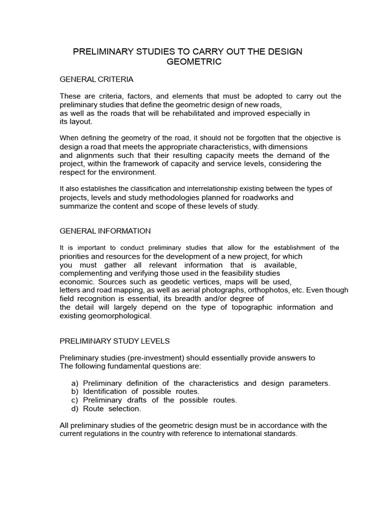 Geometric Design Criteria for Roads | PDF | Geodesy | Latitude