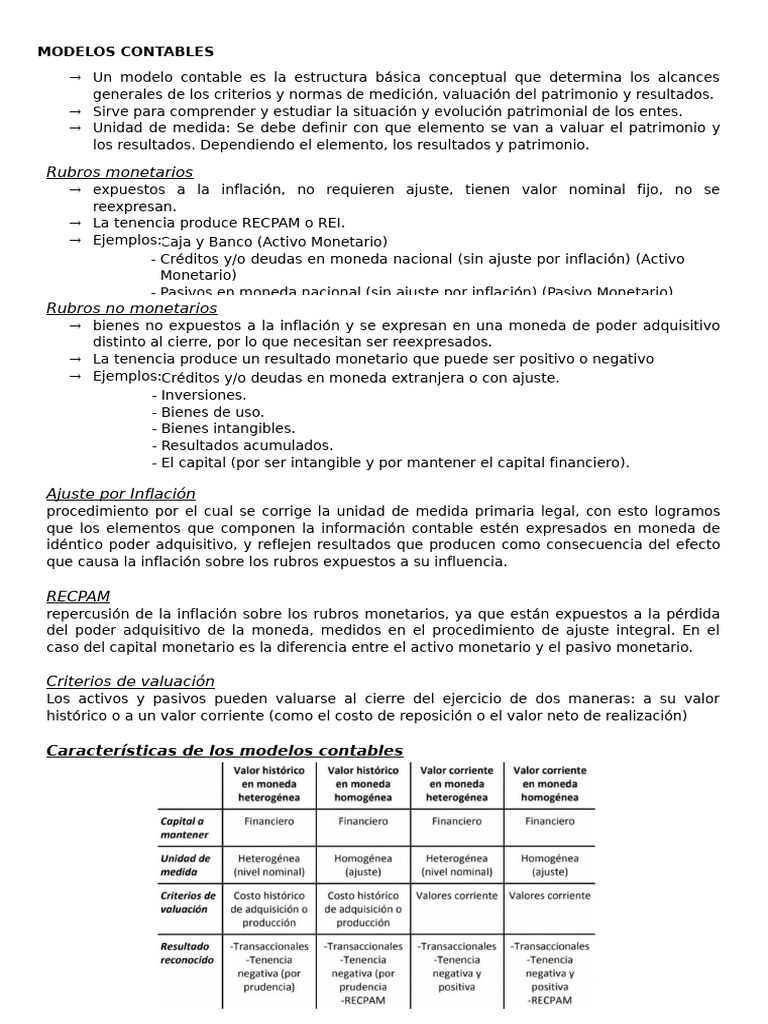 Modelos Contables | PDF | Presupuesto | Contabilidad