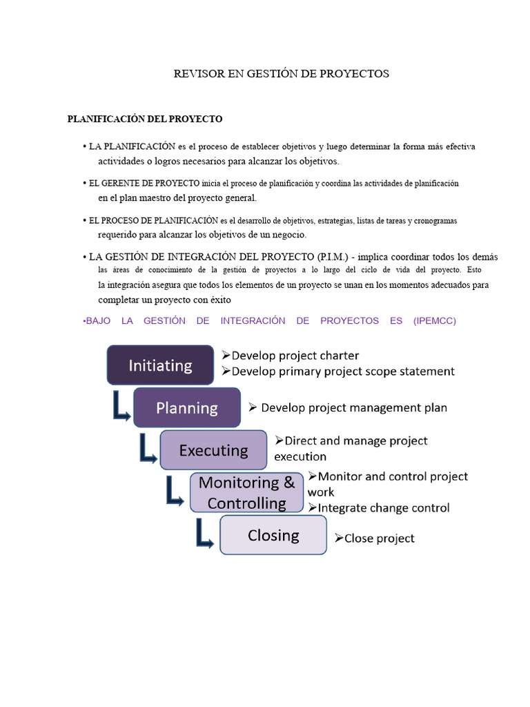 Revisor en Gestión de Proyectos | PDF | Planificación | Gestión de ...