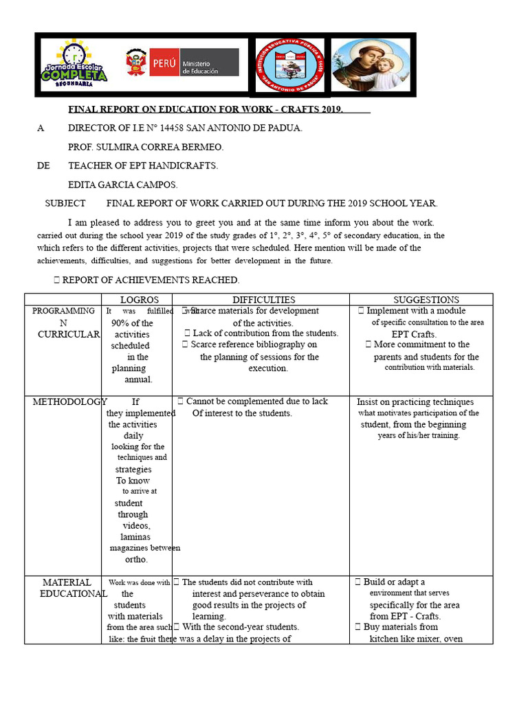 2019 Crafts Education Final Report | PDF | Learning