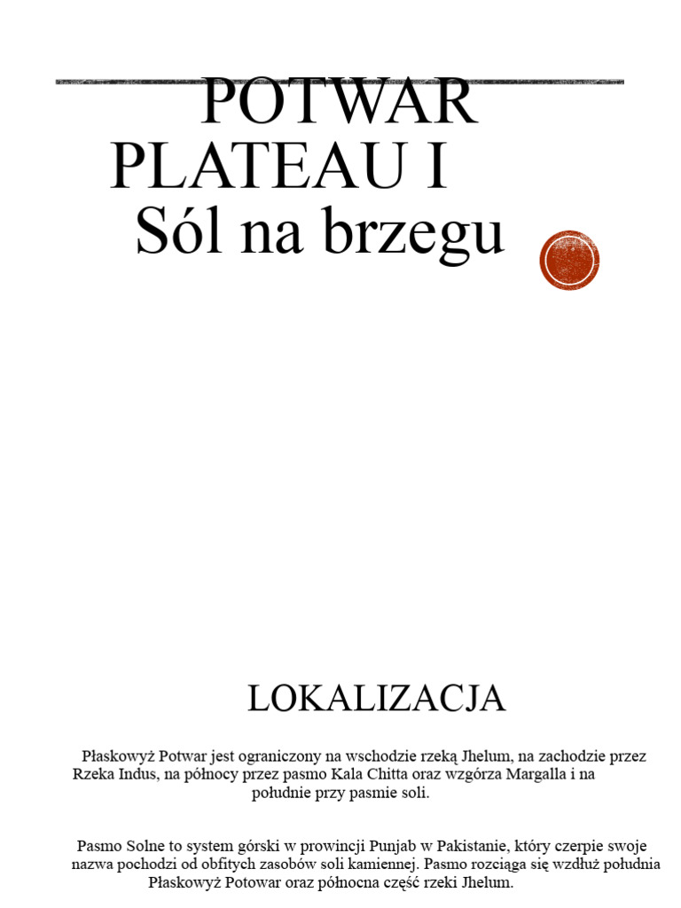Płaskowyż Potwar | PDF