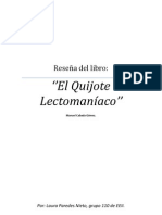 RESEÑA QUIJOTELECTOMANÍACOR