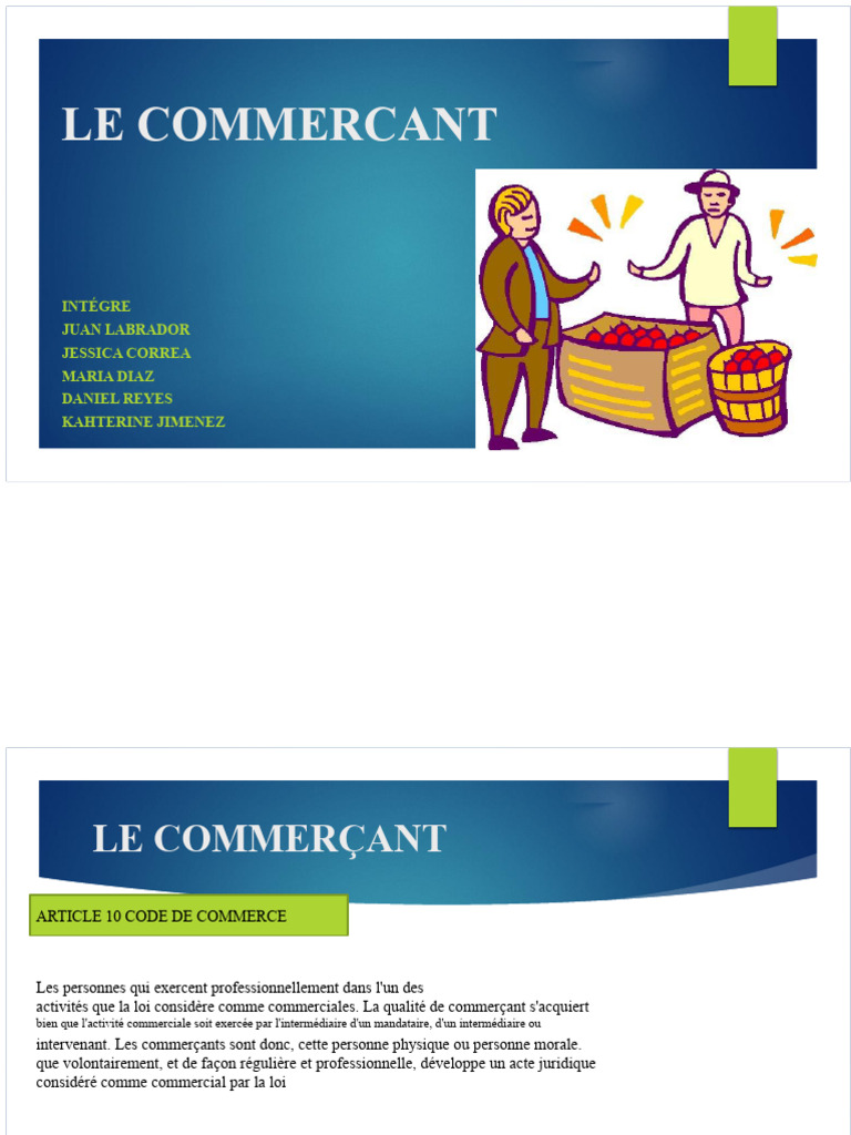 Réglementation des Commerçants et Inhabilités | PDF | Commerce | Loi