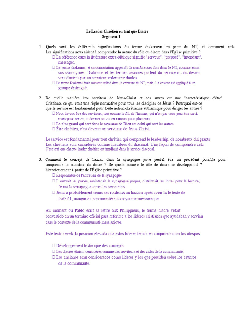 Le Diacre : Rôle et Importance dans l'Église | PDF | Église chrétienne ...