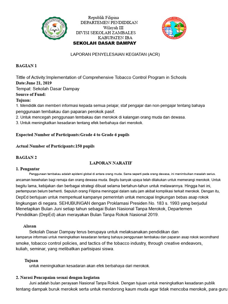 Program Anti-Rokok di Sekolah Dasar | PDF