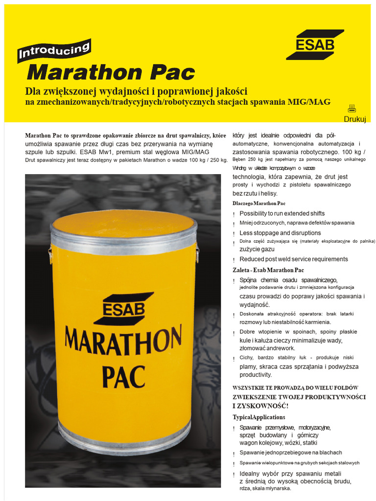 Esab Marathon Pac | PDF
