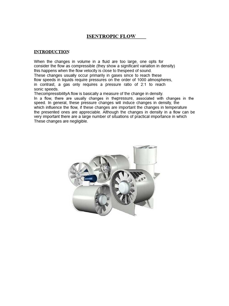 Isentropic Flow in Compressible Fluids | PDF | Fluid Dynamics | Nozzle