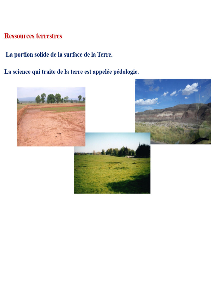 Horizons du sol et dégradation des terres | PDF | Sol (pédologie ...