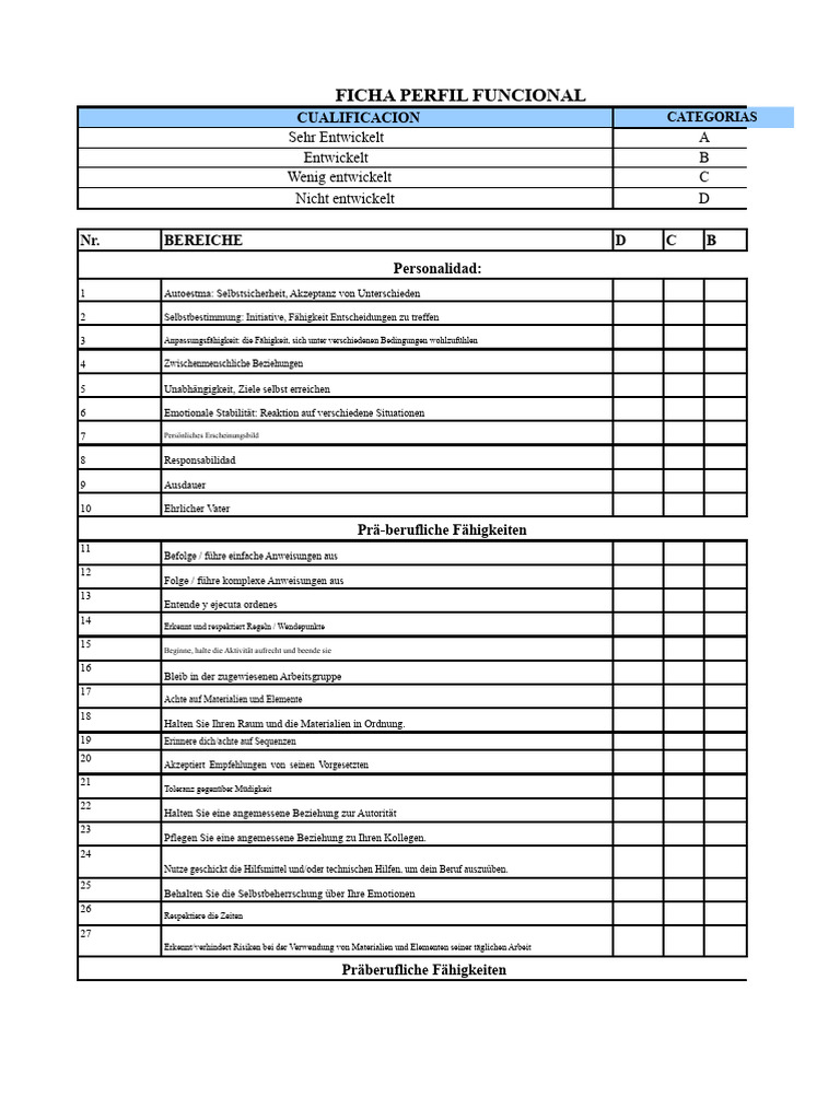 Funktionsprofil | PDF