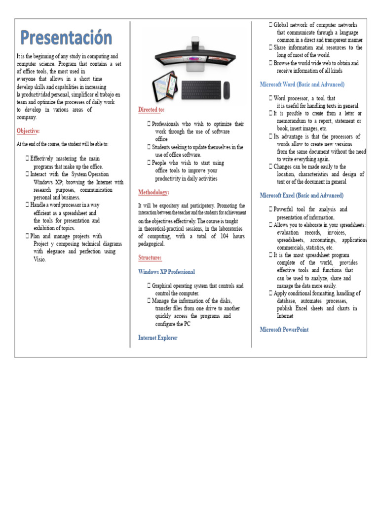 Microsoft Office Skills Course Overview | PDF | Microsoft Excel ...