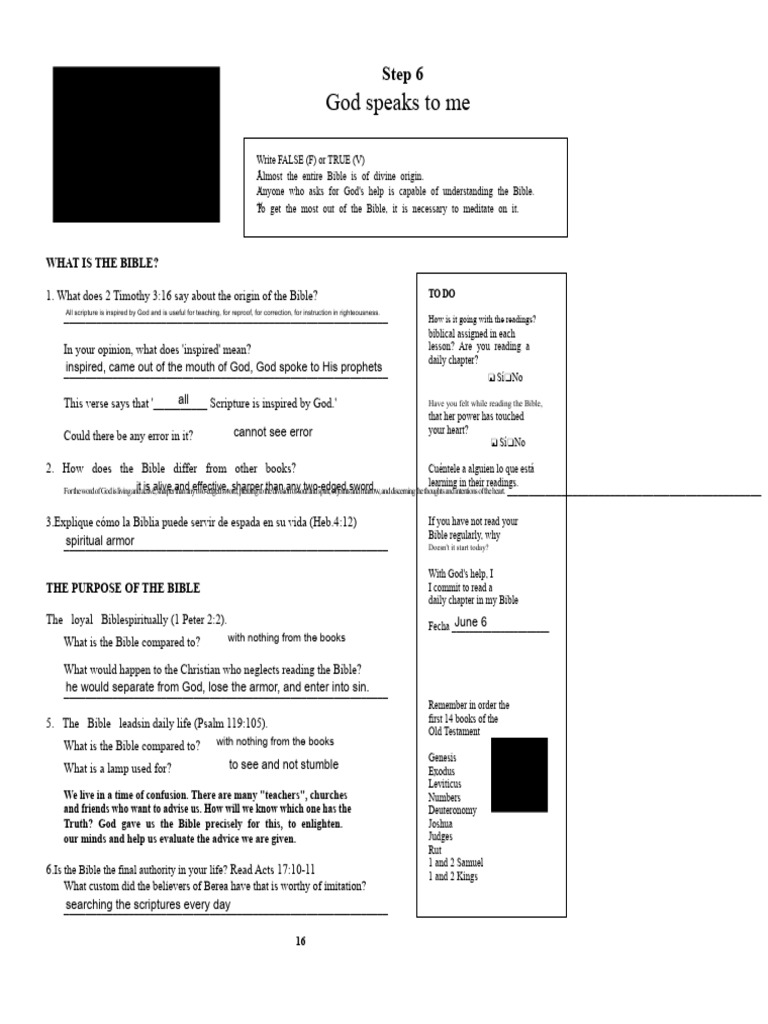 Step 6 God Speaks To Me (NVC1) Distributed PDF Bible