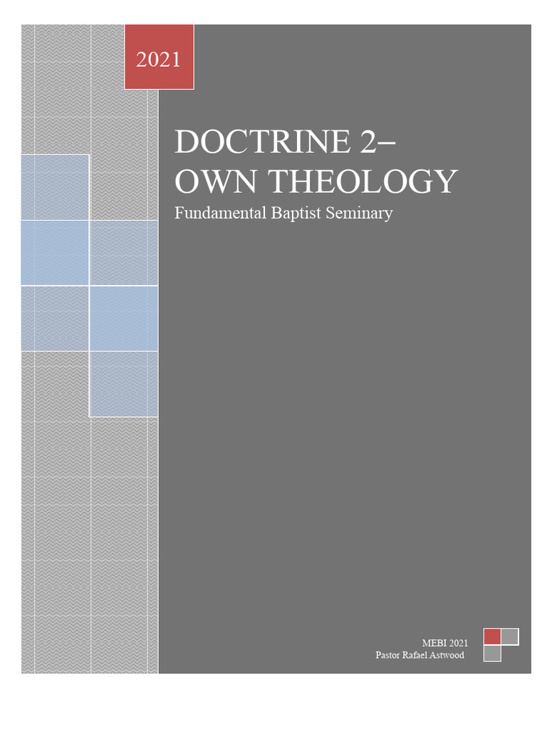 Doctrine 2 - God The Father | PDF | Trinity | God The Father
